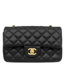 シャネル CHANEL ミニ マトラッセ 20チェーン ブラック ラムスキン ショルダーバッグ ゴールド金具 黒