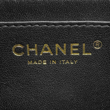 シャネル CHANEL ミニ マトラッセ 20チェーン ブラック ラムスキン ショルダーバッグ ゴールド金具 黒