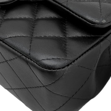 シャネル CHANEL ミニ マトラッセ 20チェーン ブラック ラムスキン ショルダーバッグ ゴールド金具 黒
