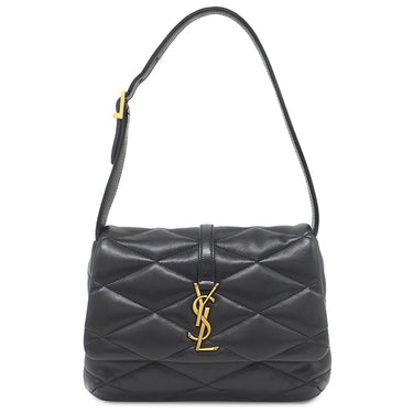 サンローラン SAINT LAURENT LE 5 A 7 ショルダーバッグ 698567 AAAO0 1000 ブラック ラムスキン ショルダーバッグ ゴールド金具 ワンショルダー