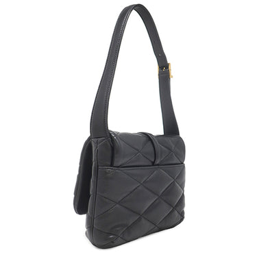 サンローラン SAINT LAURENT LE 5 A 7 ショルダーバッグ 698567 AAAO0 1000 ブラック ラムスキン ショルダーバッグ ゴールド金具 ワンショルダー