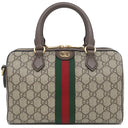 グッチ GUCCI スモール トップハンドル 772061 ベージュ×ブラウン GGスプリームキャンバス レザー 2WAYバッグ ゴールド金具 ボストントラベル シェリー ウェブ