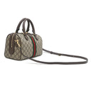 グッチ GUCCI スモール トップハンドル 772061 ベージュ×ブラウン GGスプリームキャンバス レザー 2WAYバッグ ゴールド金具 ボストントラベル シェリー ウェブ