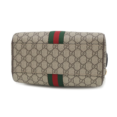 グッチ GUCCI スモール トップハンドル 772061 ベージュ×ブラウン GGスプリームキャンバス レザー 2WAYバッグ ゴールド金具 ボストントラベル シェリー ウェブ