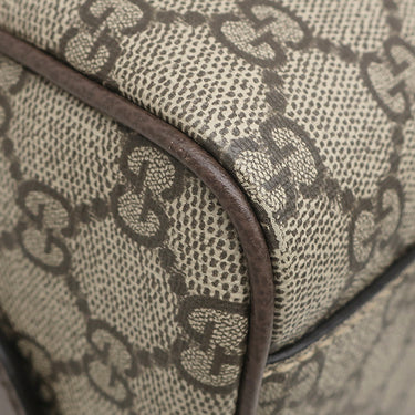 グッチ GUCCI スモール トップハンドル 772061 ベージュ×ブラウン GGスプリームキャンバス レザー 2WAYバッグ ゴールド金具 ボストントラベル シェリー ウェブ