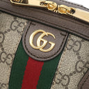 グッチ GUCCI スモール トップハンドル 772061 ベージュ×ブラウン GGスプリームキャンバス レザー 2WAYバッグ ゴールド金具 ボストントラベル シェリー ウェブ