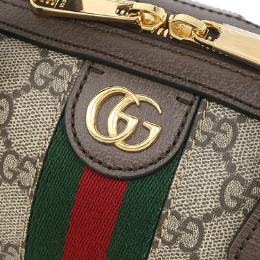 グッチ GUCCI スモール トップハンドル 772061 ベージュ×ブラウン GGスプリームキャンバス レザー 2WAYバッグ ゴールド金具 ボストントラベル シェリー ウェブ