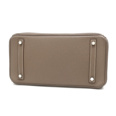 エルメス HERMES バーキン30 エトゥープ トリヨンクレマンス ハンドバッグ シルバー金具 グレージュ