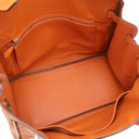 エルメス HERMES バーキン 30 タンジェリン オーストリッチ ハンドバッグ シルバー金具