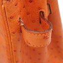 エルメス HERMES バーキン 30 タンジェリン オーストリッチ ハンドバッグ シルバー金具
