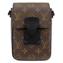 ルイヴィトン Louis Vuitton Sロック ヴェルティカル ウエアラブルウォレット M81522 モノグラムマカサー モノグラムマカサー ショルダーバッグ ブラック金具