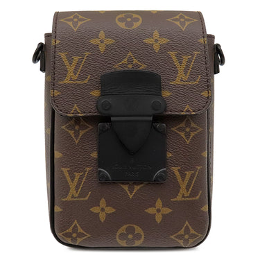 ルイヴィトン Louis Vuitton Sロック ヴェルティカル ウエアラブルウォレット M81522 モノグラムマカサー モノグラムマカサー ショルダーバッグ ブラック金具