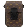 ルイヴィトン Louis Vuitton Sロック ヴェルティカル ウエアラブルウォレット M81522 モノグラムマカサー モノグラムマカサー ショルダーバッグ ブラック金具