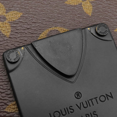 ルイヴィトン Louis Vuitton Sロック ヴェルティカル ウエアラブルウォレット M81522 モノグラムマカサー モノグラムマカサー ショルダーバッグ ブラック金具