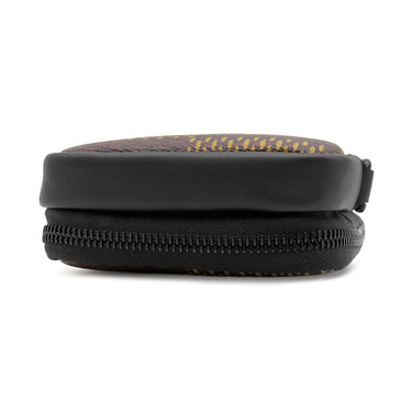 ルイヴィトン Louis Vuitton ダブルフォンポーチ N40377 ダミエジャイアント レザー ダミエエベヌジャイアントキャンバス ショルダーバッグ ブラック金具 LVスクエアード コレクション NIGO カメ