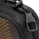 ルイヴィトン Louis Vuitton ダブルフォンポーチ N40377 ダミエジャイアント レザー ダミエエベヌジャイアントキャンバス ショルダーバッグ ブラック金具 LVスクエアード コレクション NIGO カメ
