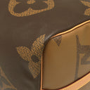 ルイヴィトン LOUIS VUITTON キーポル バンドリエール50 M44739 モノグラムジャイアントリバース レザー モノグラムジャイアントリバースキャンバス ボストンバッグ ゴールド金具 茶
