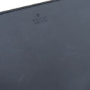 グッチ Gucci ロゴ プリント 772176 ベージュ×ネイビー キャンバス レザー トートバッグ シルバー金具 肩掛け ショルダー 白 紺