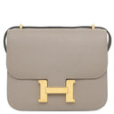 エルメス HERMES コンスタンス3 ミニ グリアスファルト×ジョーヌアンブル ヴォーエプソン ショルダーバッグ ゴールド金具 【PO品】