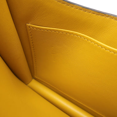 エルメス HERMES コンスタンス3 ミニ グリアスファルト×ジョーヌアンブル ヴォーエプソン ショルダーバッグ ゴールド金具 【PO品】