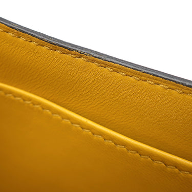 エルメス HERMES コンスタンス3 ミニ グリアスファルト×ジョーヌアンブル ヴォーエプソン ショルダーバッグ ゴールド金具 【PO品】
