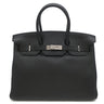 エルメス HERMES バーキン35 ブラック トゴ ハンドバッグ シルバー金具 黒