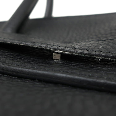 エルメス HERMES バーキン35 ブラック トゴ ハンドバッグ シルバー金具 黒