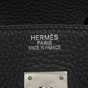 エルメス HERMES バーキン35 ブラック トゴ ハンドバッグ シルバー金具 黒