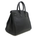 エルメス HERMES バーキン35 ブラック トゴ ハンドバッグ シルバー金具 黒
