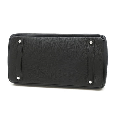 エルメス HERMES バーキン35 ブラック トゴ ハンドバッグ シルバー金具 黒