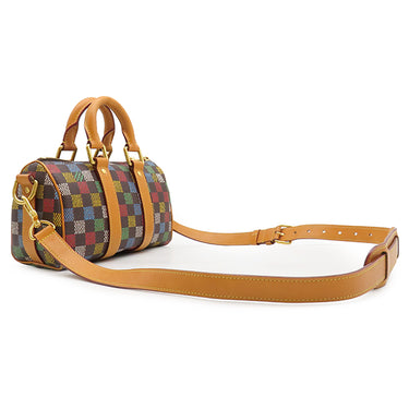 ルイヴィトン LOUIS VUITTON キーポル バンドリエール 25 N00148 マルチカラー ダミエキャンバス LVバーズ ダミエエベヌキャンバス 2WAYバッグ ゴールド金具 ファレル ウィリアムス