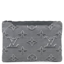 ルイヴィトン Louis Vuitton ポシェット リバーシブル M68777 ブラック系×レインボー ナイロン レザー セカンドバッグ マットブラック金具 クラッチ ポーチ