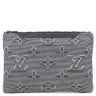ルイヴィトン Louis Vuitton ポシェット リバーシブル M68777 ブラック系×レインボー ナイロン レザー セカンドバッグ マットブラック金具 クラッチ ポーチ