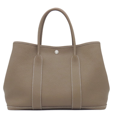エルメス HERMES ガーデンパーティ PM エトゥープ ネゴンダ トートバッグ シルバー金具 グレージュ