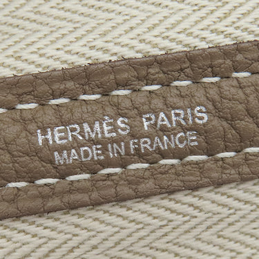 エルメス HERMES ガーデンパーティ PM エトゥープ ネゴンダ トートバッグ シルバー金具 グレージュ