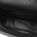 グッチ GUCCI デコ ミニ チェーンショルダー 741457 ブラック レザー ショルダーバッグ シルバー金具 インターロッキング ゴールド×シルバー キルティング