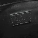 グッチ GUCCI デコ ミニ チェーンショルダー 741457 ブラック レザー ショルダーバッグ シルバー金具 インターロッキング ゴールド×シルバー キルティング