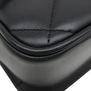 グッチ GUCCI デコ ミニ チェーンショルダー 741457 ブラック レザー ショルダーバッグ シルバー金具 インターロッキング ゴールド×シルバー キルティング