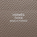 エルメス HERMES ベアン コンビネ エタン ヴォーエプソン 三つ折り財布 シルバー金具 グレージュ