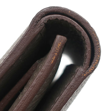 エルメス HERMES ベアン コンビネ エタン ヴォーエプソン 三つ折り財布 シルバー金具 グレージュ