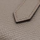 エルメス HERMES ベアン コンビネ エタン ヴォーエプソン 三つ折り財布 シルバー金具 グレージュ