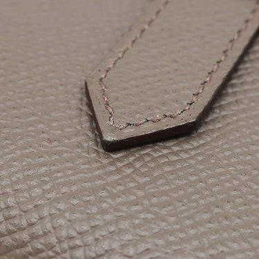 エルメス HERMES ベアン コンビネ エタン ヴォーエプソン 三つ折り財布 シルバー金具 グレージュ