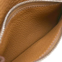 エルメス HERMES ドゴン コンパクト ゴールド トゴ 二つ折り財布 シルバー金具 コンパクトウォレット