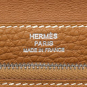 エルメス HERMES ドゴン コンパクト ゴールド トゴ 二つ折り財布 シルバー金具 コンパクトウォレット