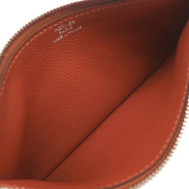 エルメス HERMES ドゴンデュオ ドゴンGM ブリック エバーカラー 長財布 シルバー金具 赤茶 ブリック ロングウォレット