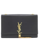 サンローラン SAINT LAURENT ケイト タッセル チェーンショルダー ブラック レザー ショルダーバッグ ゴールド金具 モノグラム カサンドラ 黒 肩掛け