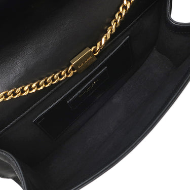 サンローラン SAINT LAURENT ケイト タッセル チェーンショルダー ブラック レザー ショルダーバッグ ゴールド金具 モノグラム カサンドラ 黒 肩掛け