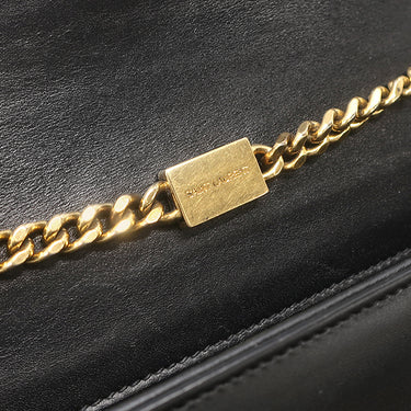 サンローラン SAINT LAURENT ケイト タッセル チェーンショルダー ブラック レザー ショルダーバッグ ゴールド金具 モノグラム カサンドラ 黒 肩掛け