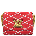 ルイヴィトン LOUIS VUITTON ツイスト マルタージュ M50118 レッド×ホワイト エピレザー ショルダーバッグ ゴールド金具 赤