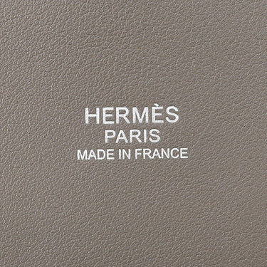 エルメス HERMES ボリード35 リラックス エタン シッキム ハンドバッグ シルバー金具 グレージュ